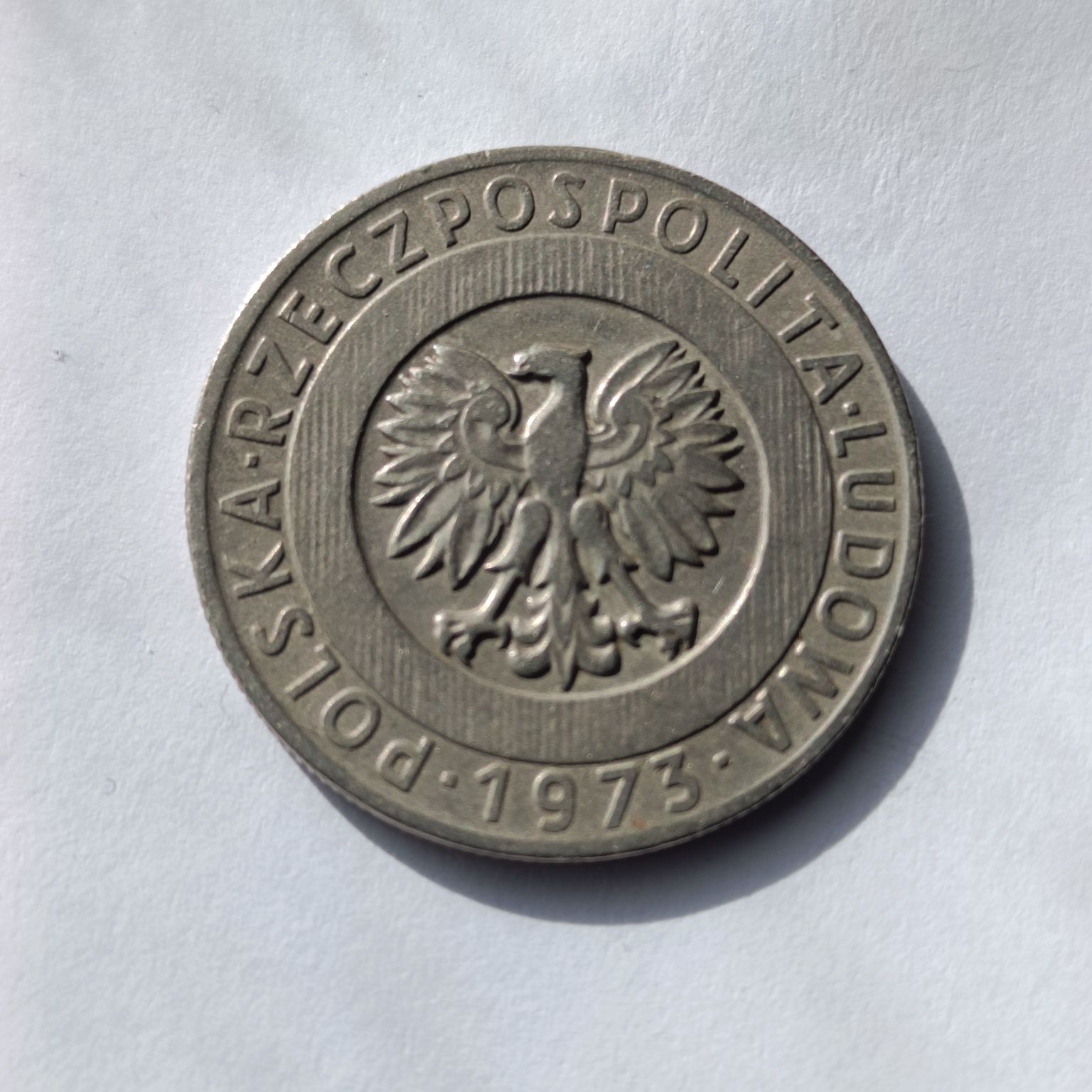 Moneta 20 złotych kłosy wieżowiec 1973