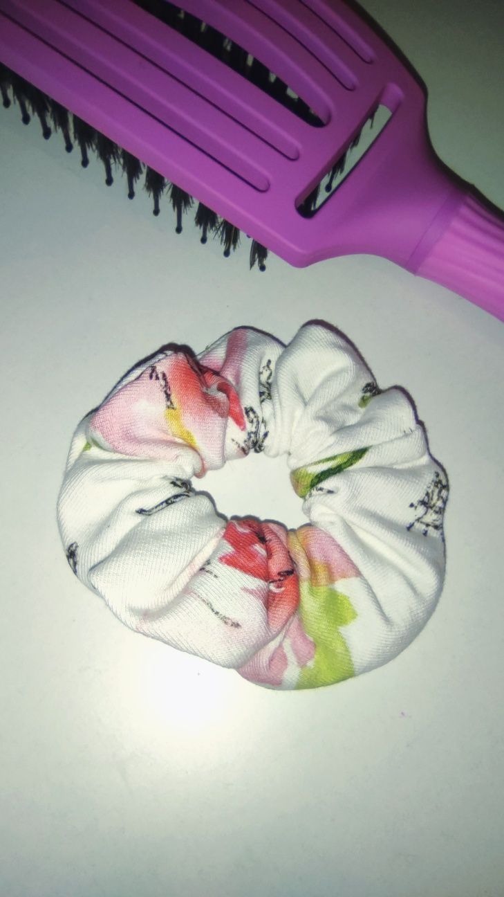 Gumka do włosów, frotka scrunchie handmade zero waste