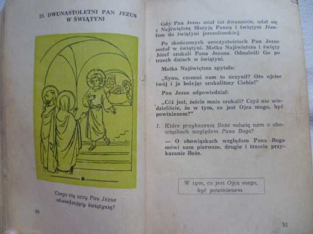 Mój katechizm klasa 2 Materski Hekker 1958 r pamiątka unikat