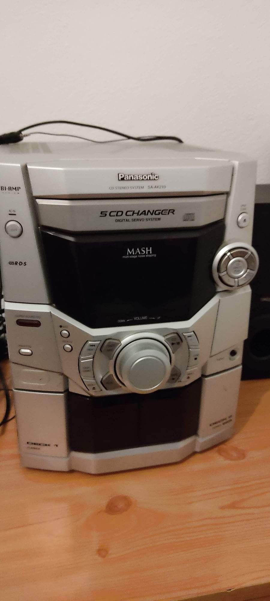 Rádio panasonic de 5 cds