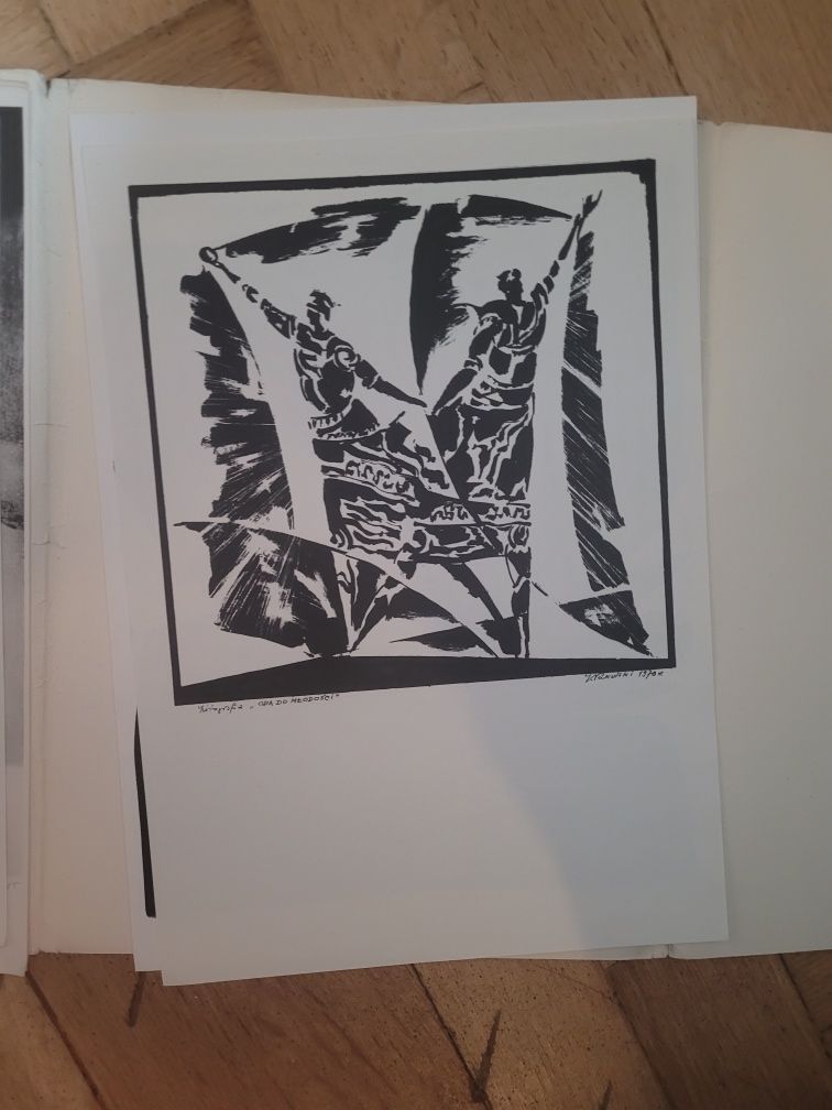 Grafika warszawska - 7 sygnowanych grafik w teczce