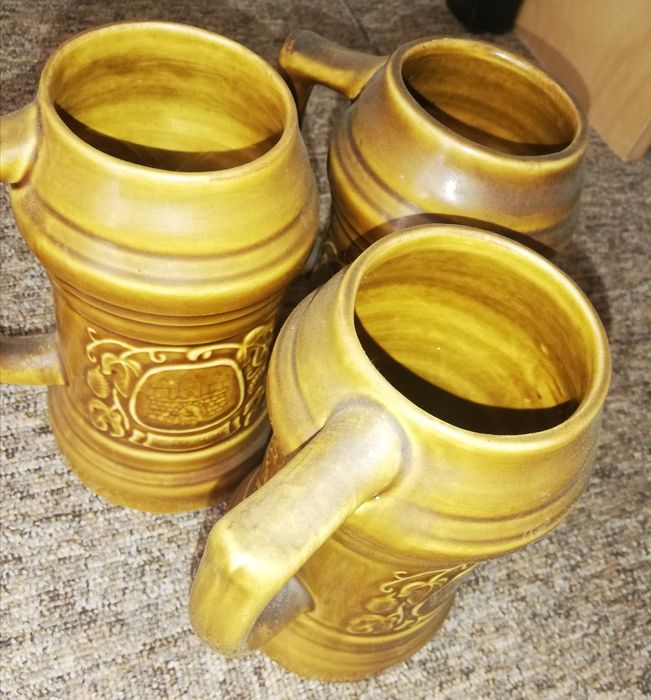 Kufle ceramiczne na piwo 3 szt.