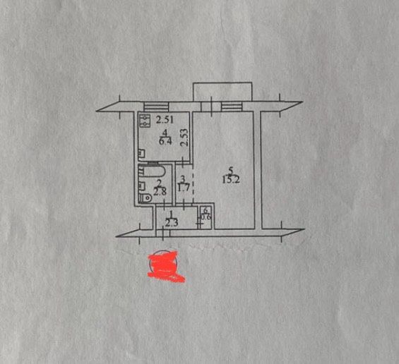 Продам 1 к кв в сталінці  Багговутівська Центр Світло не вимикають!