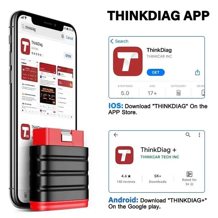 Сканер THINKCAR SAFE OBD диагностика СТО автоэлектрик ремонт ошибки