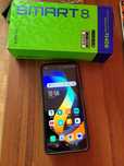 Infinix smart 8 pro, etui, słuchawki, prawie nowy