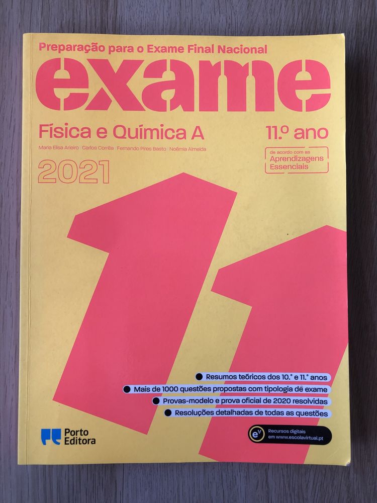 Preparação para exame nacional - Fisica e Quimica A 11 ano 2021