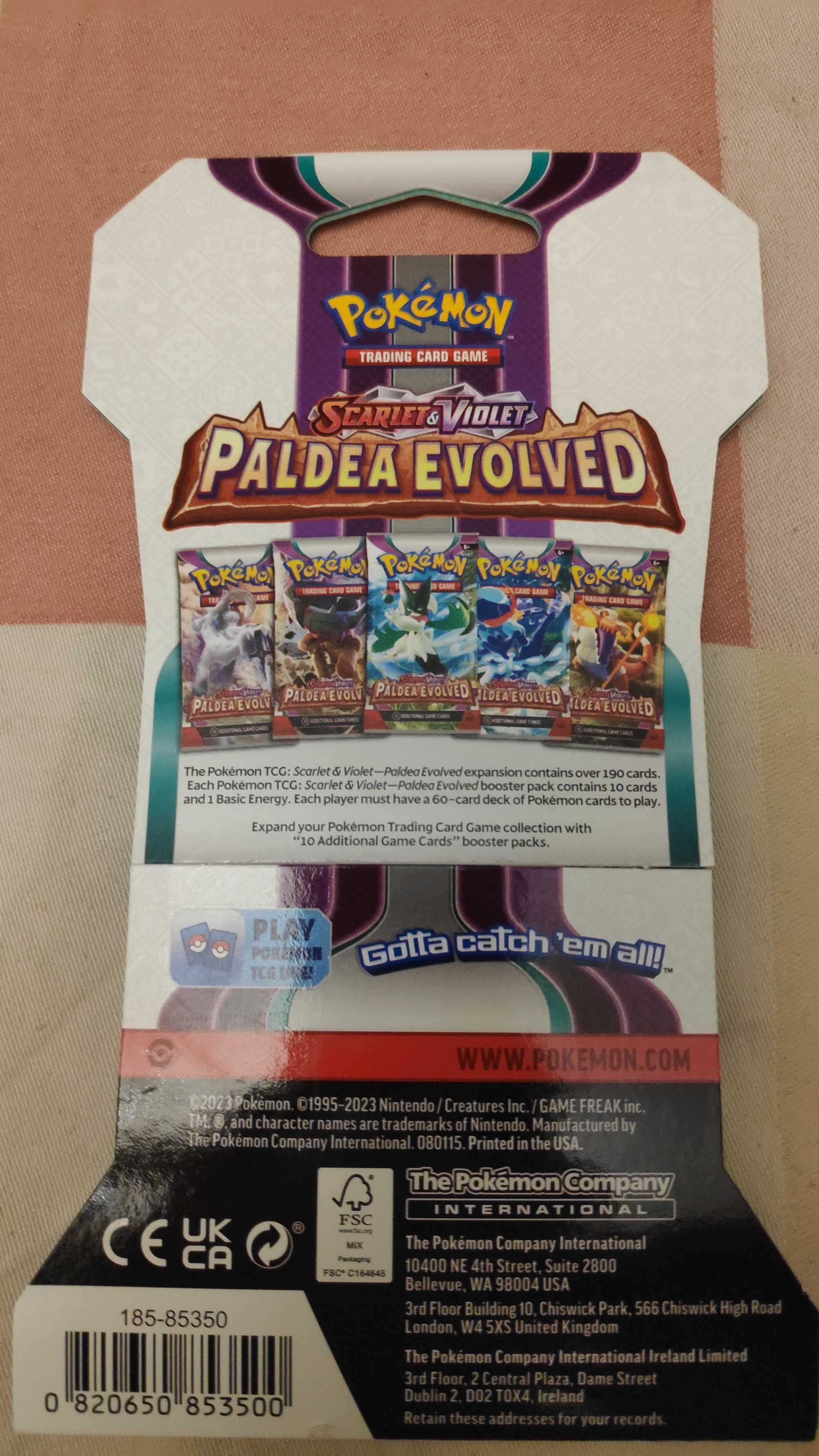 Pokémon Scarlet & Violet: Paldea Evolved Sleeved Booster Pack