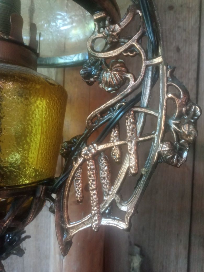 Lampa żyrandol PRL