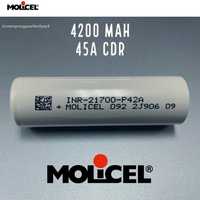 у наявності нові акумулятори Molicel INR 21700-P42A 4200mAh 45A