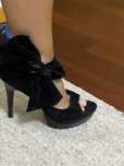 Stiletto agulha camurça