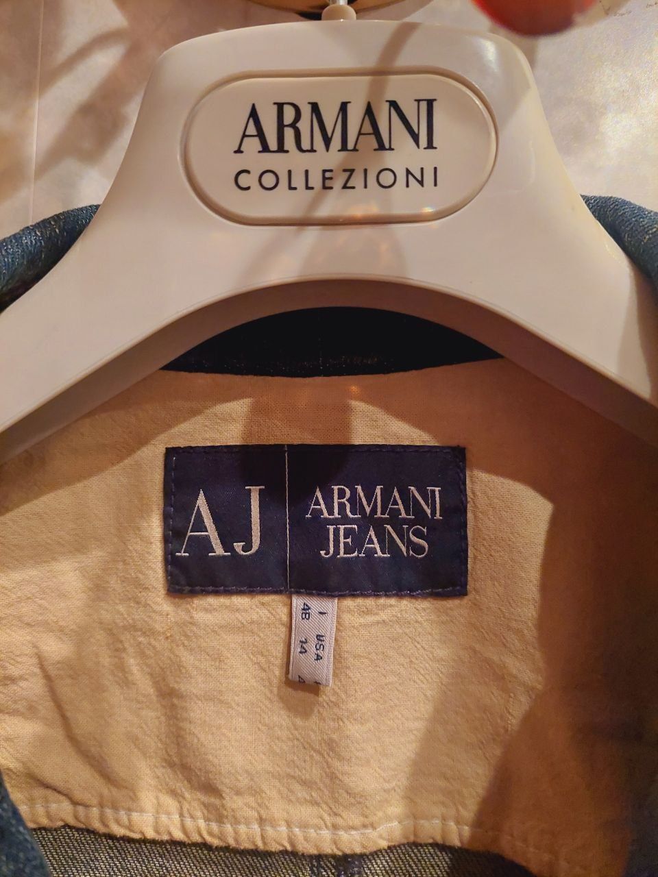 Джинсовый пиджак Armani jeans оригинал