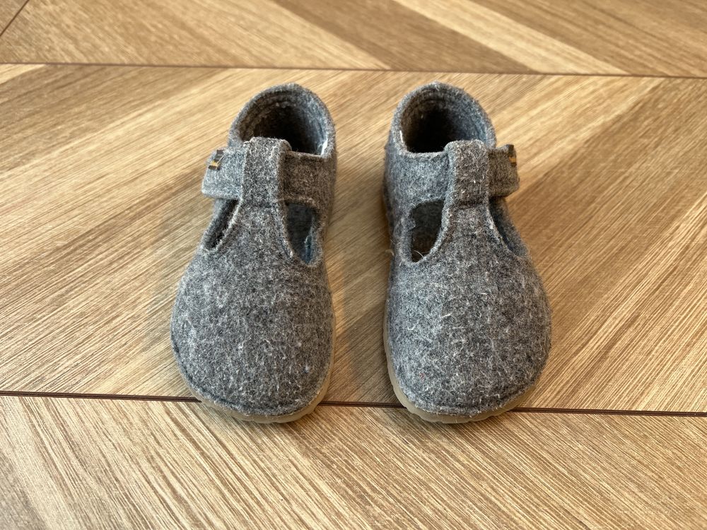 Froddo Barefoot Kapcie Flexy Gray 100% wełna stan bardzo dobry r. 23