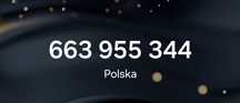 Złoty numer: 603 - 955 - 344.