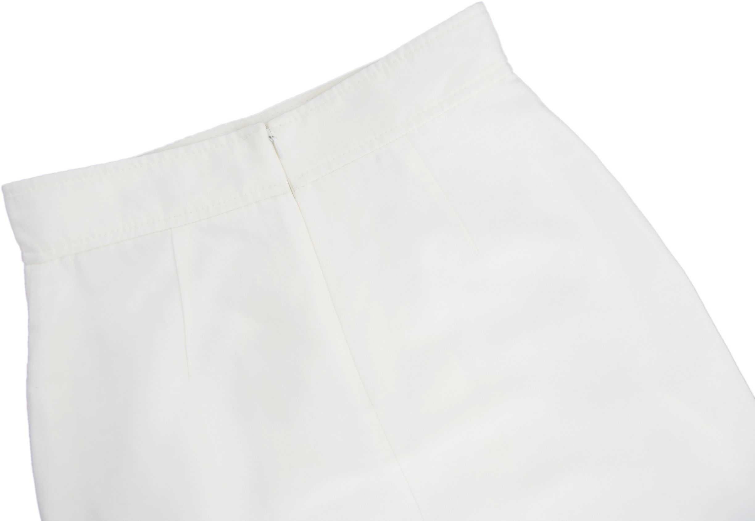 MAX&Co spódnica damska biała midi z zakładkami 36