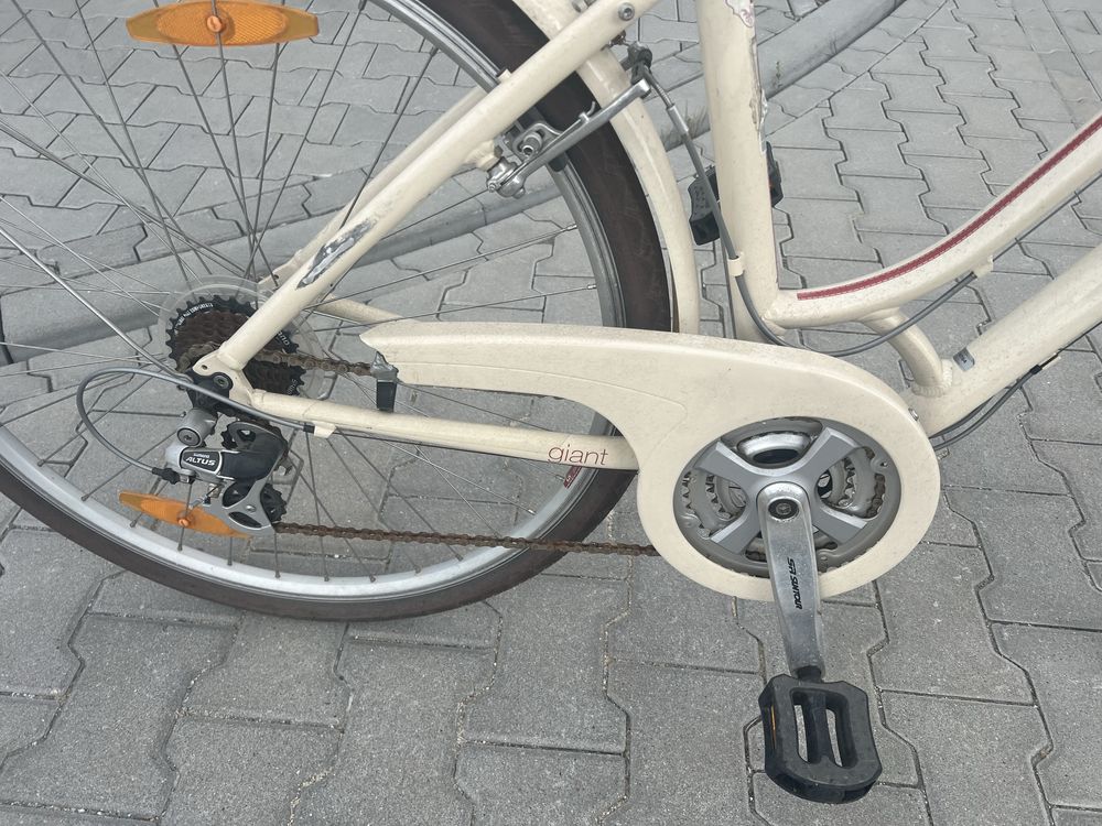 Giant rower damski z koszykiem stan dobry
