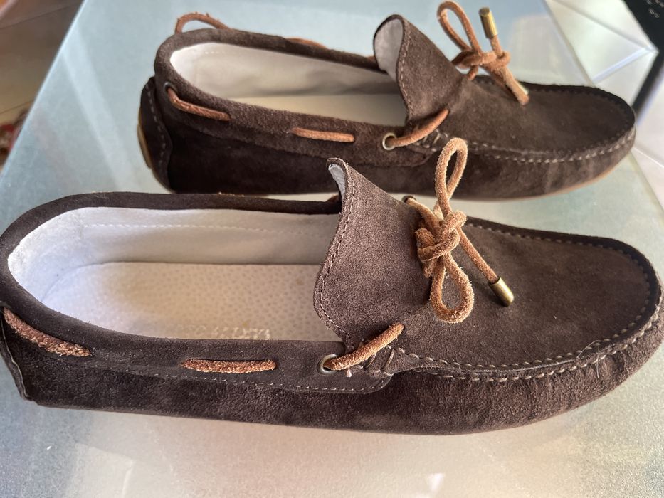 Туфли чоловічи замшеви. Нові,на вузьку ногу. Довжіна устілки27,5-28см