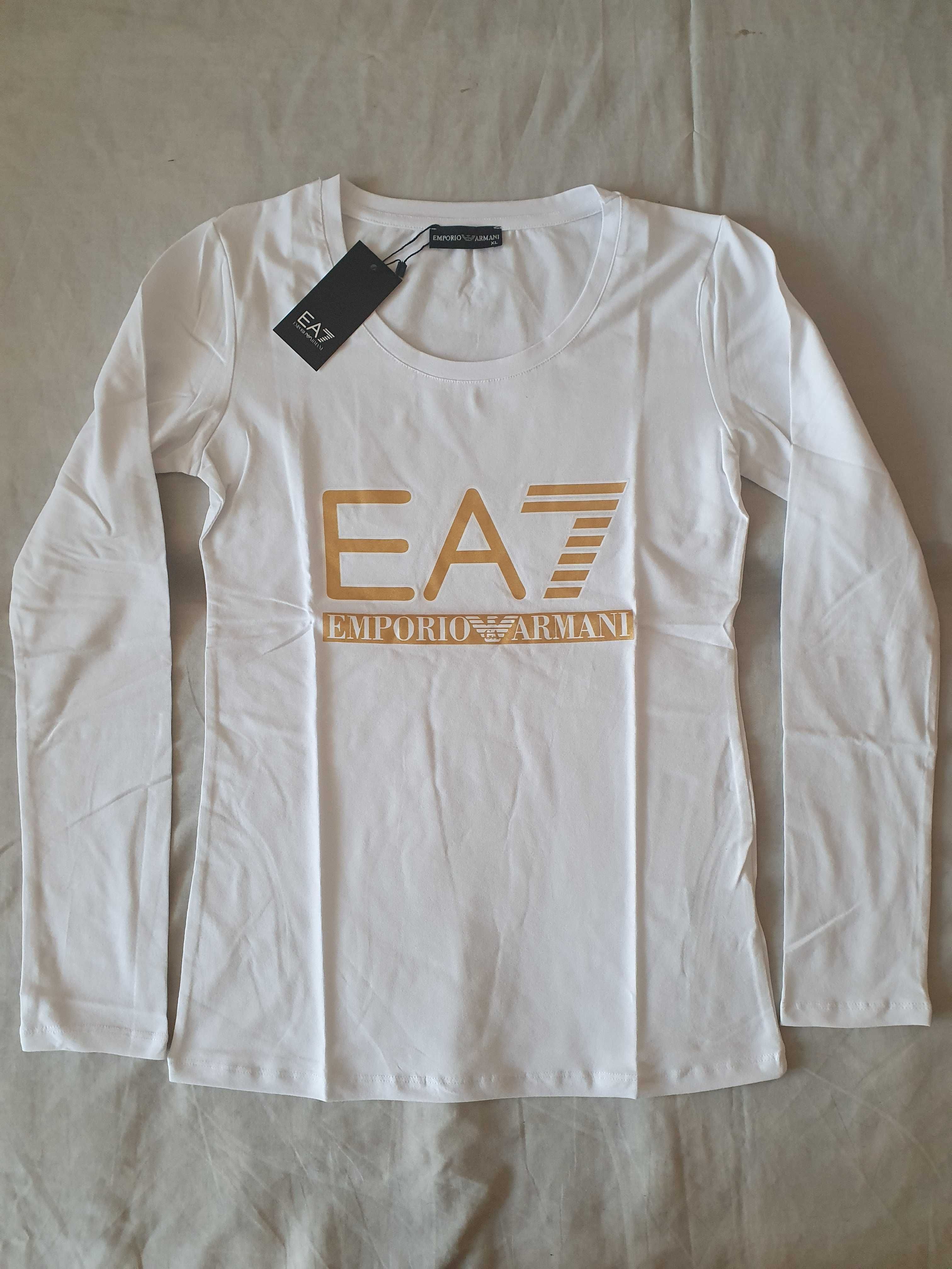 NOWY damski longsleeve Emporio Armani koszulka EA t-shirt bluzka xl 42