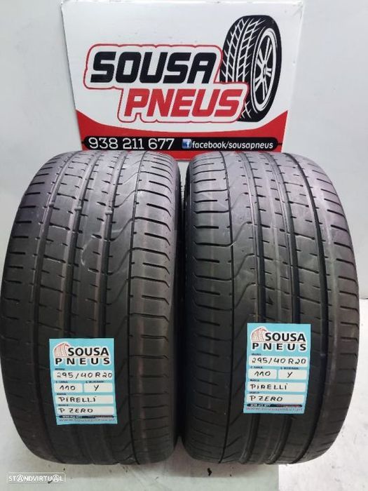 2 pneus semi novos 295-40r20 pirelli - oferta dos portes