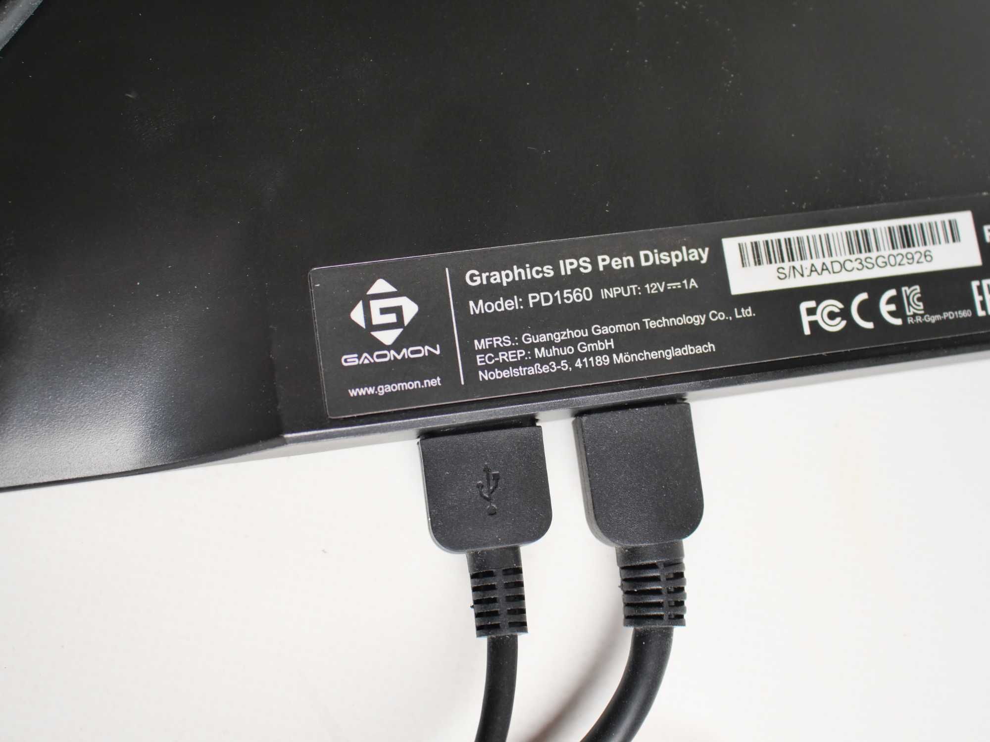 Монітор графічний планшет Gaomon PD1560 15.6" Full HD IPS