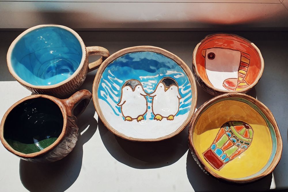 Керамическая пиала,чашка (набор)