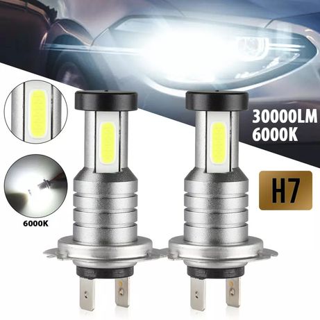 Lampadas LED H7 para automóvel ou moto de alto brilho 30000lm