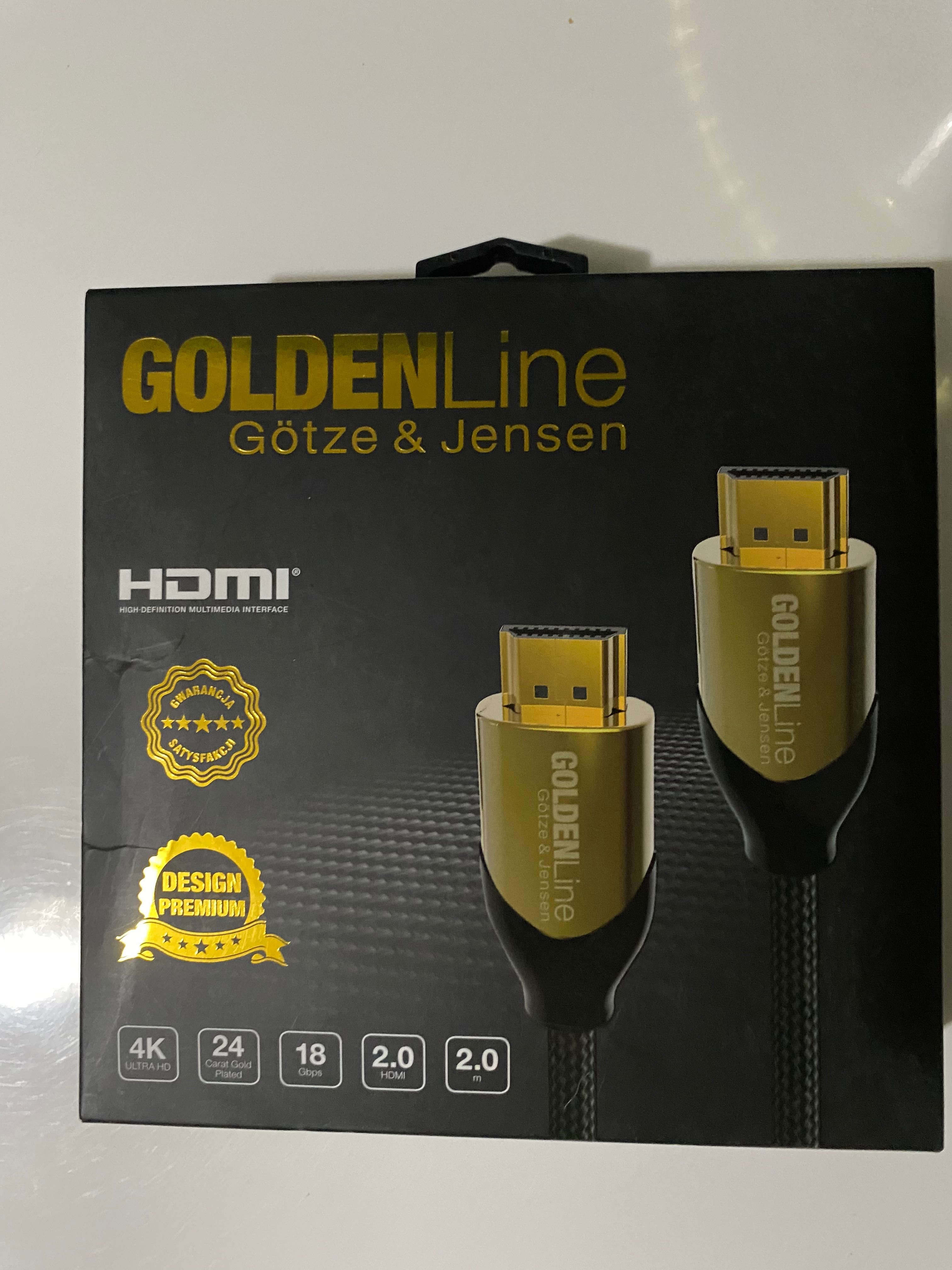 Kabel HDMI Götze & Jensen ze złotymi końcówkami