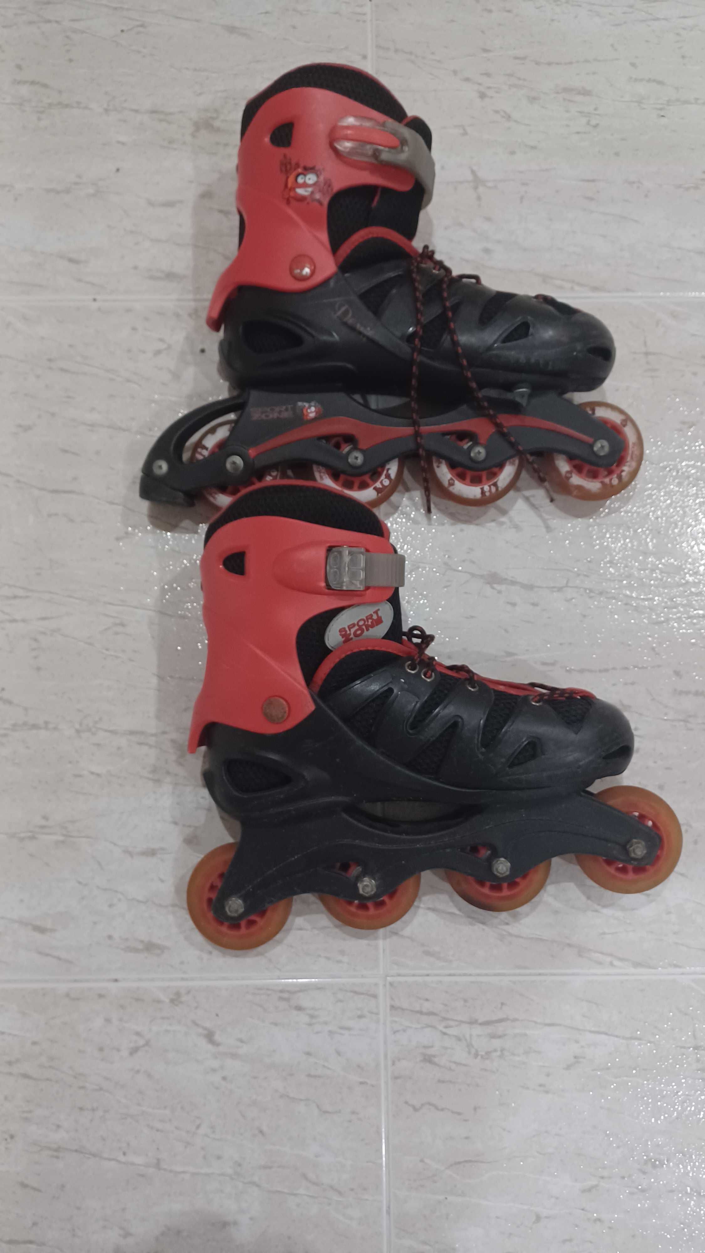 Patins em linha em bom estado