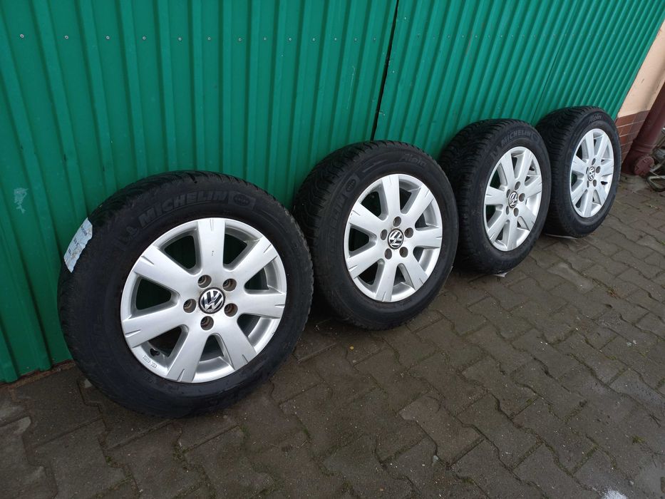 Koła felgi komplet 15'' zima VW Caddy Touran Golf 5x112 195/65/R15 !