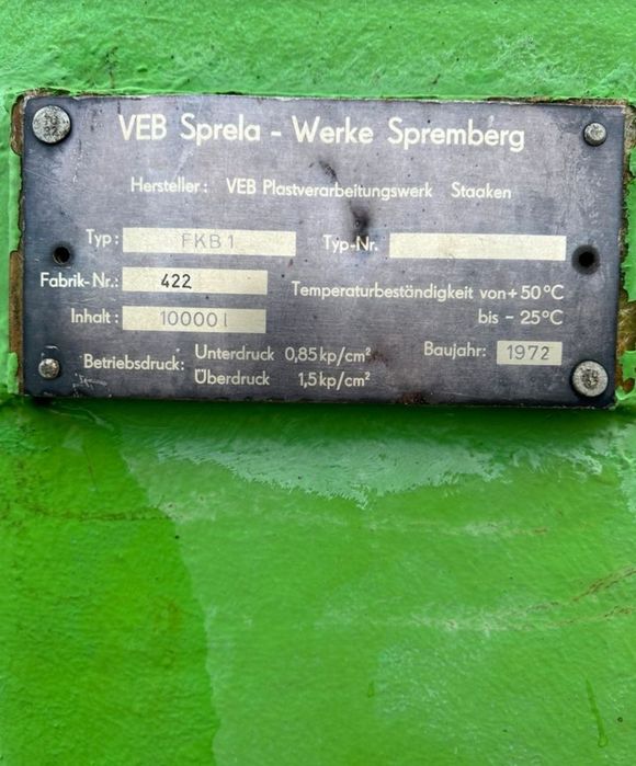 Hts 100  fortschritt  Beczka 10000 litrów.