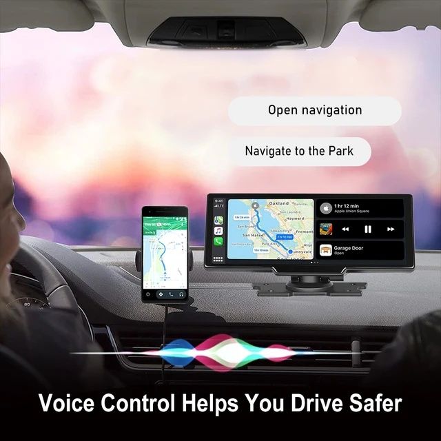 Rádio Portátil 9.3" com Câmara e Cartão ANDROID AUTO e Carplay NOVO