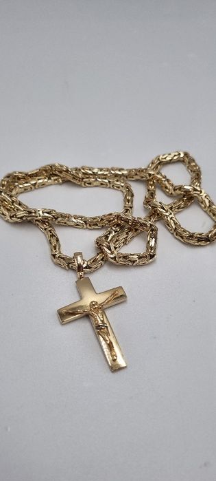 Złoty męski łancuszek