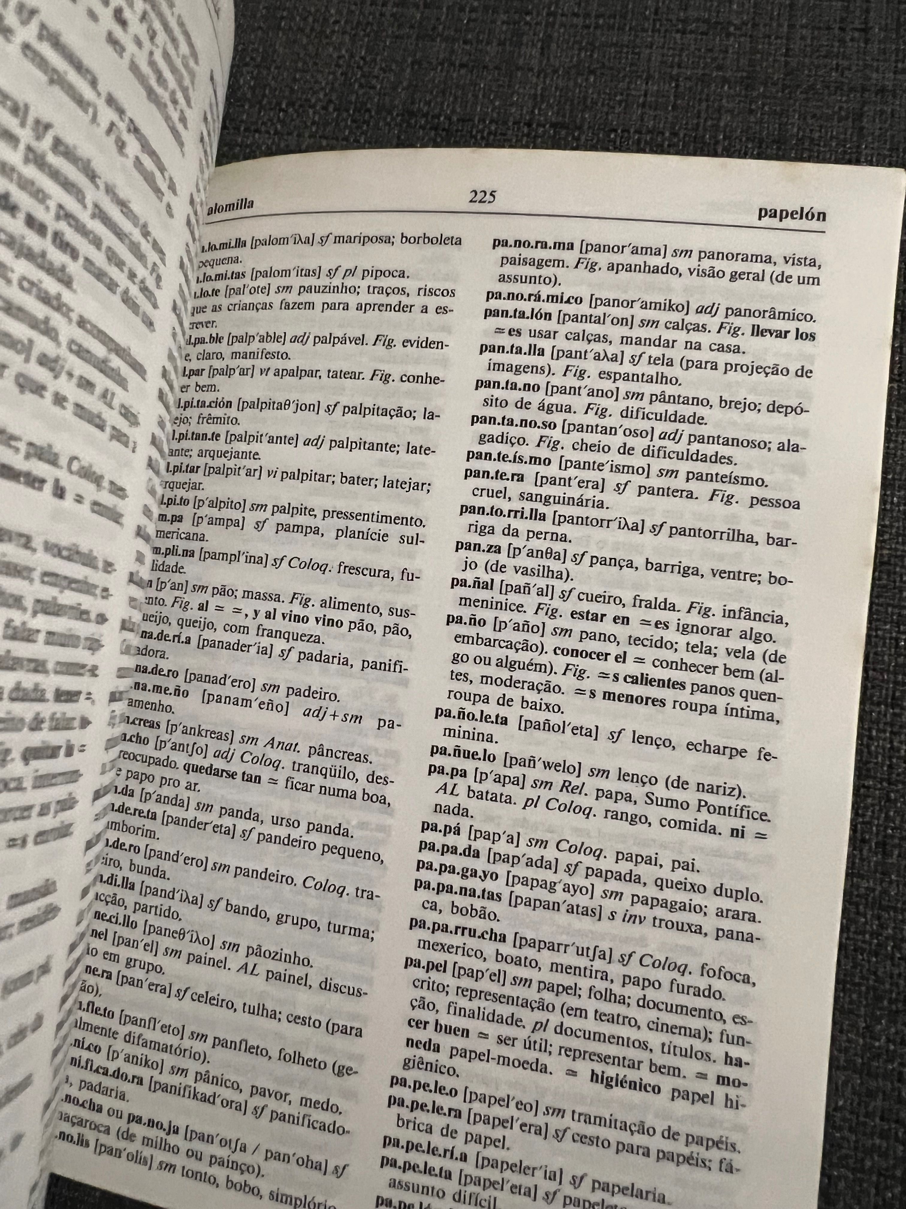 Dicionários e gramáticas de espanhol