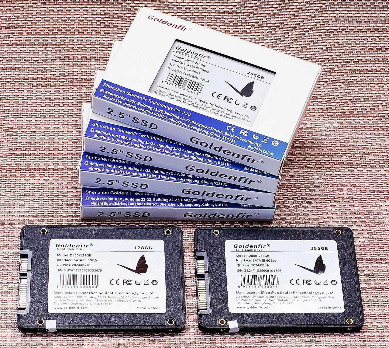 SSD Goldenfir SATA III  128GB/256GB