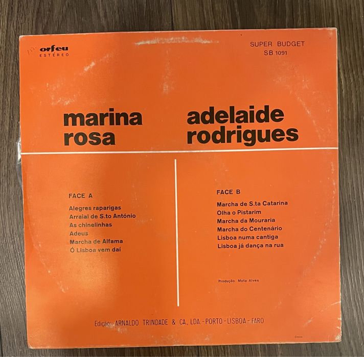 Discos de Vinil Portugueses - Fados de Lisboa, Marchas Populares, etc