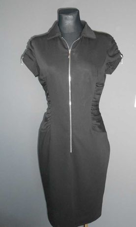 Czarna elegancka sukienka na zamek roz38 SIMPLE