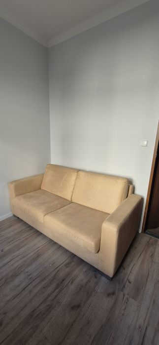 Nowa sofa z funkcją spania wraz z pufą/podnóżkiem