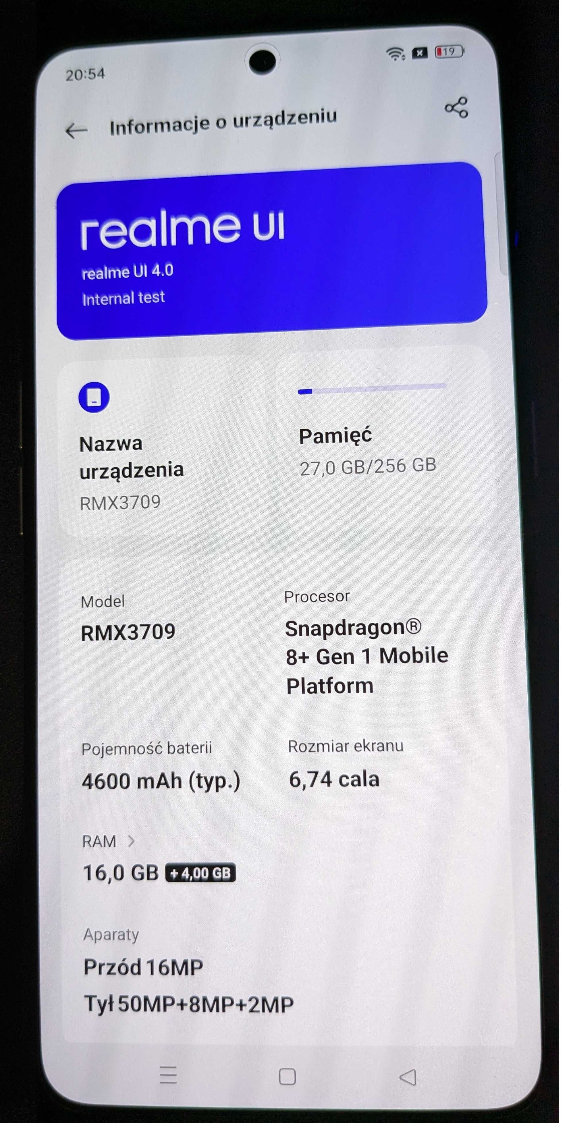 Realme GT Neo 5 (REALME GT3) RMX3709