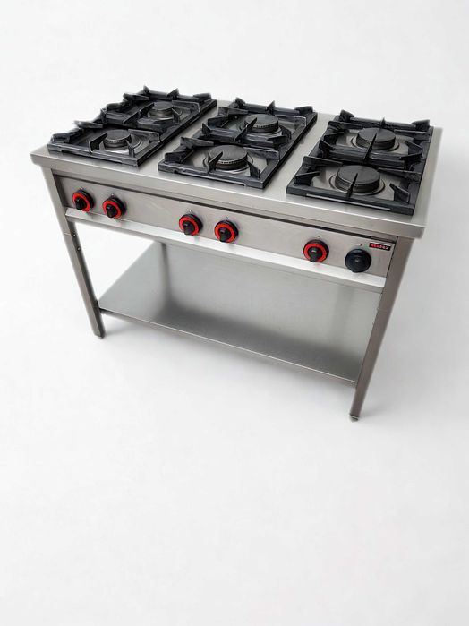 Kuchnia gazowa 6 palnikowa REDFOX 36kW