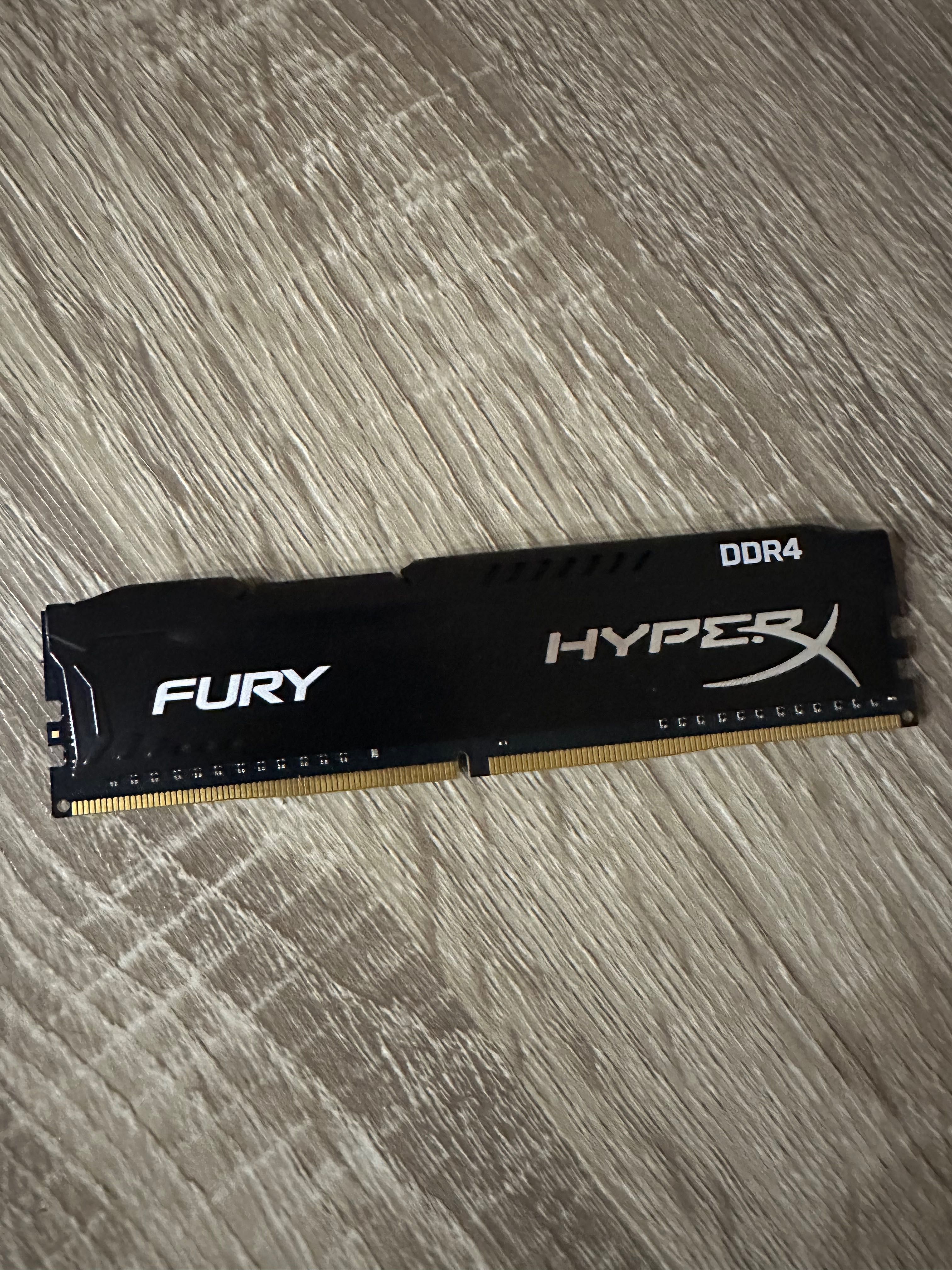 Модуль памʼяті HyperX Fury black 4gb 2666 MHz . 4 плашки (4шт)