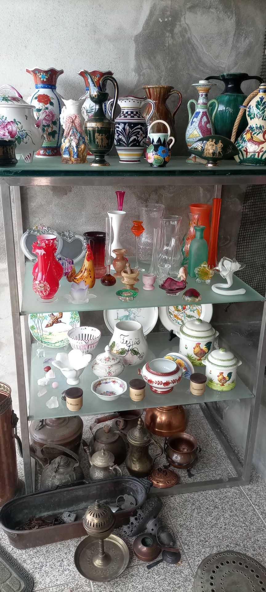 Lindas Peças em vidro e outros em bom estado