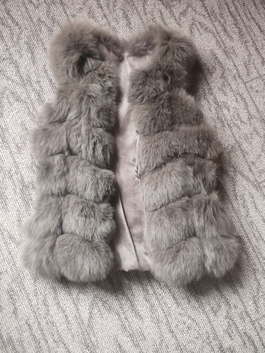 Натуральна мехова жилетка xs s песець