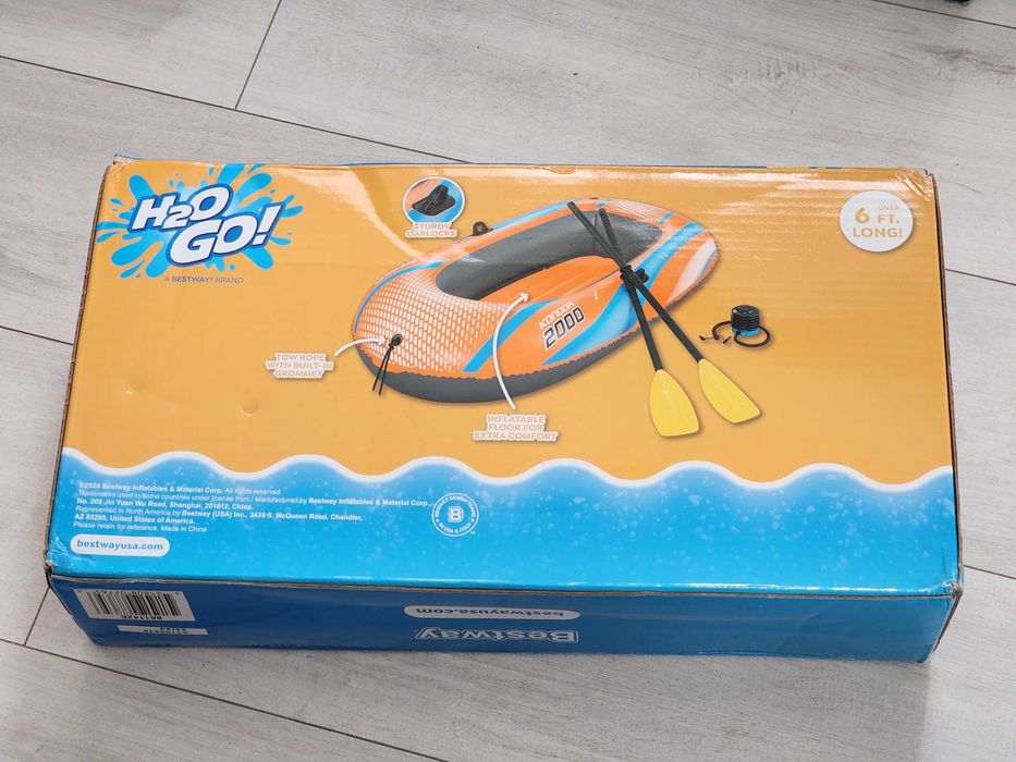 надувная лодка Bestway 61142 NE Kondor 2000 Raft 185*97 2-х камерная