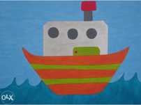 Tela infantil " Barco"