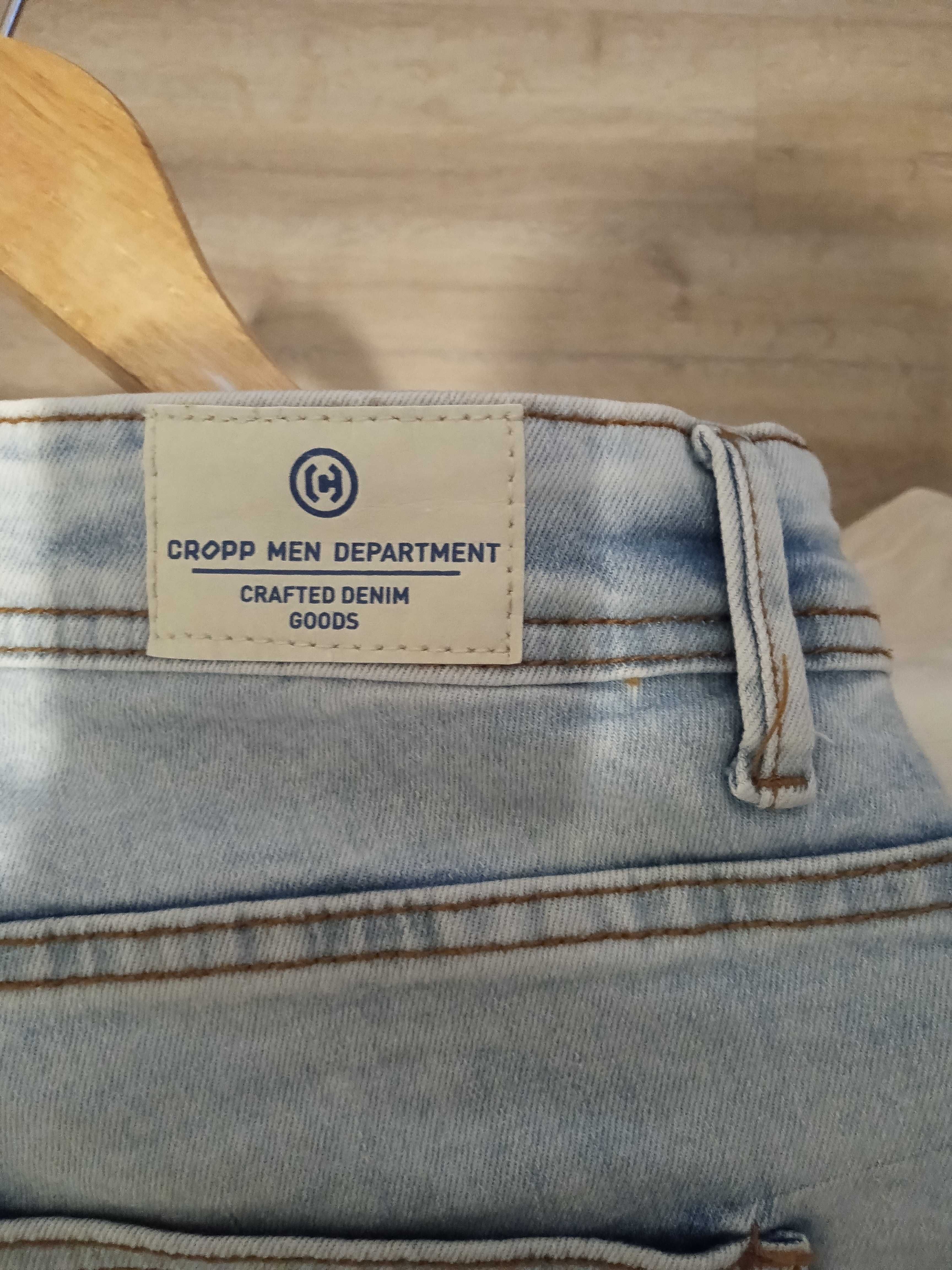 Spodnie jeansowe jasne wiosenne CROPP W28 L32 Slim Fit
