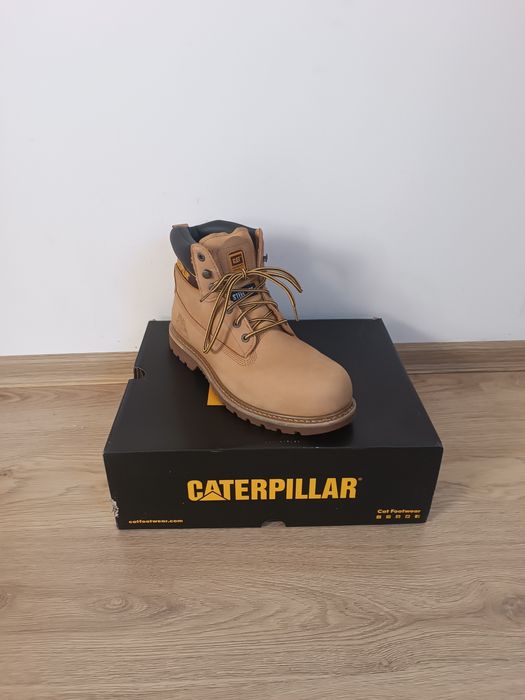 Buty robocze 45 CAT holton S3 ST Brązowe