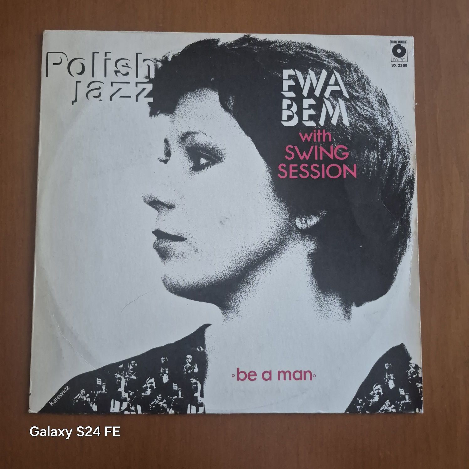 Płyta winylowa/Ewa Bem with Swing Session-Be a man/1982r/