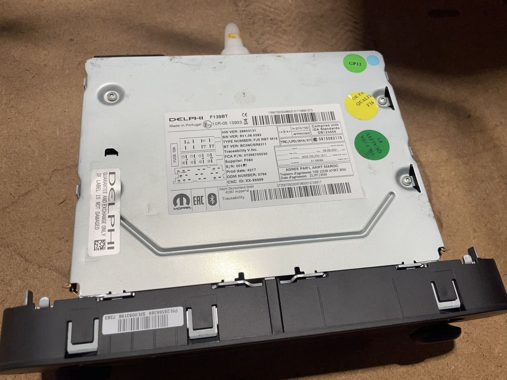 Fiat panda III radio uconnect bluetooth F139BT sprawne ładne