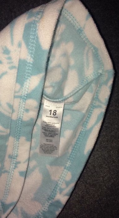 Carter's bluza miętowa miękki polarek  dla dziewczynki ferie