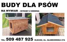 Buda dla psa z drewna na wymiar