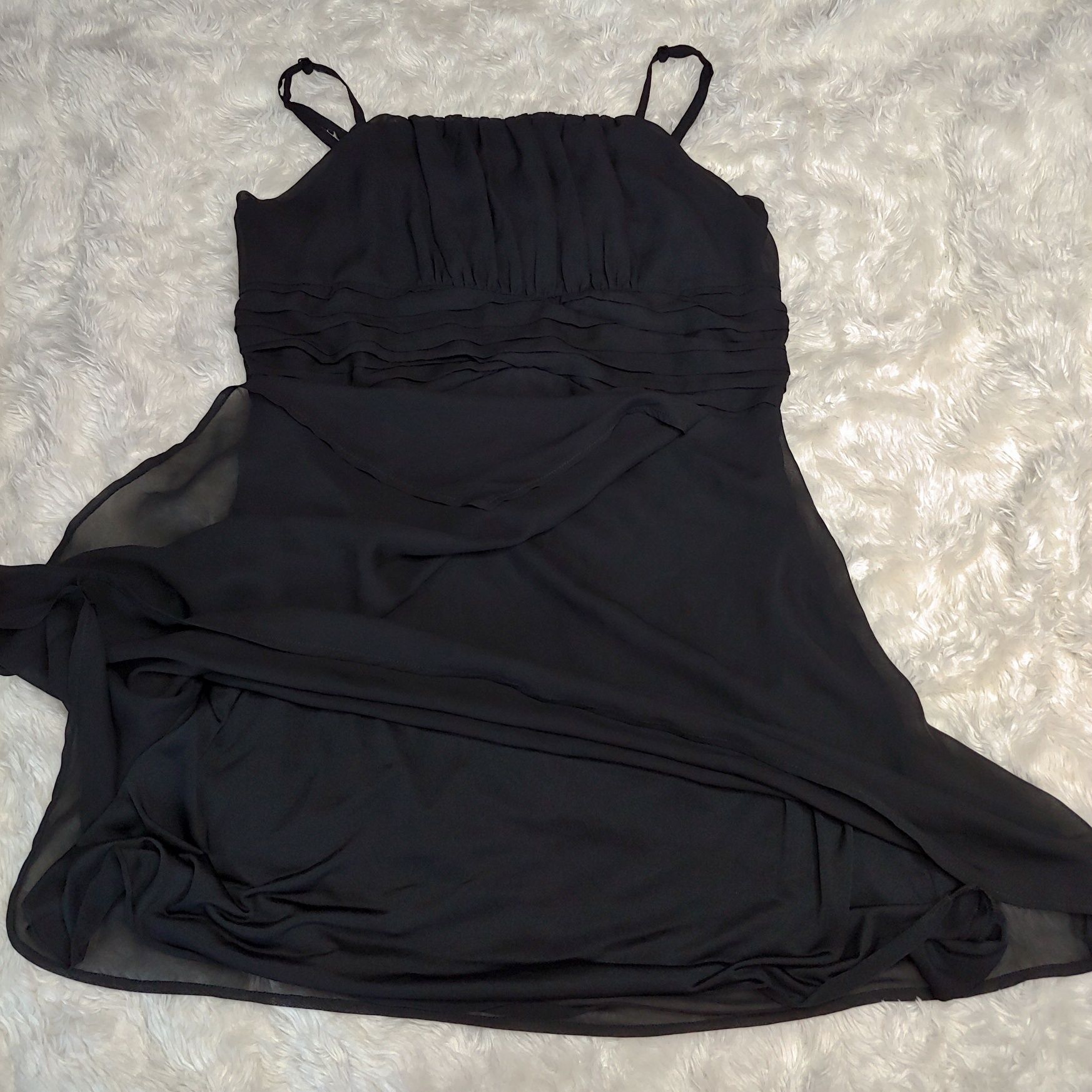 Czarna sukienka z tiulem Letycja/bonprix collection